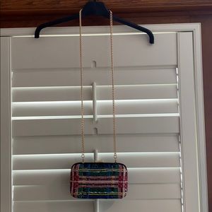 J. Crew Plaid Box Clutch